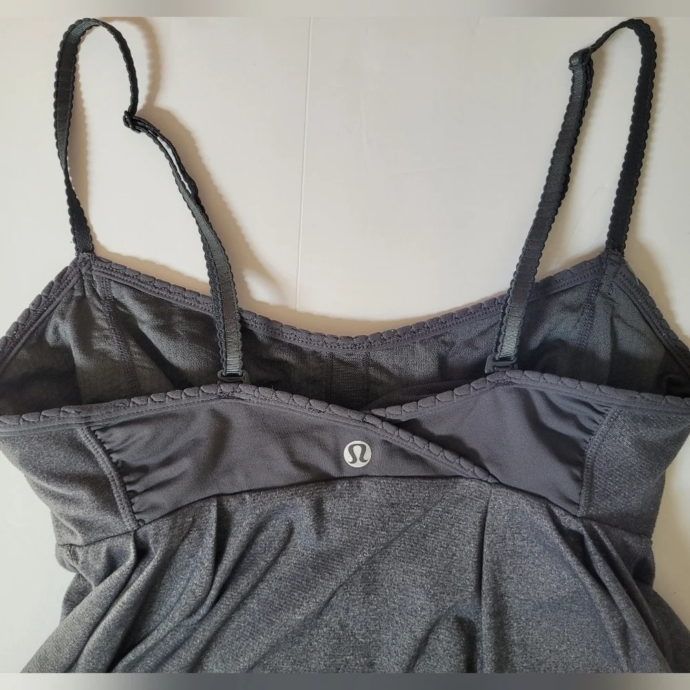 Lululemon Gray Spaghetti Strap Top